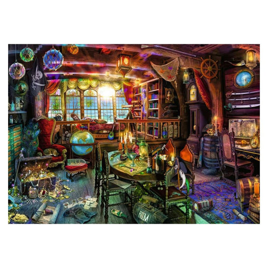 A Pirate's Life! 1000 piece jigsaw puzzle by Ravensburger, alternate view