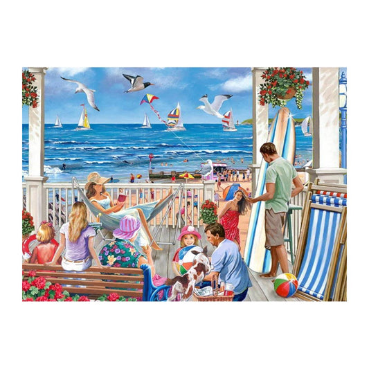 All On Deck 1000 piece jigsaw puzzle by House of Puzzles, alternate view