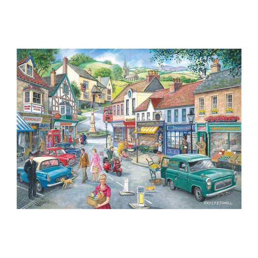 At the Shops 1000 piece jigsaw puzzle by House of Puzzles, alternate view
