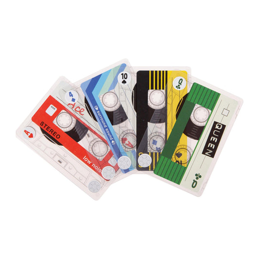Cassette Tape Playing Cards by Kikkerland, alternate view