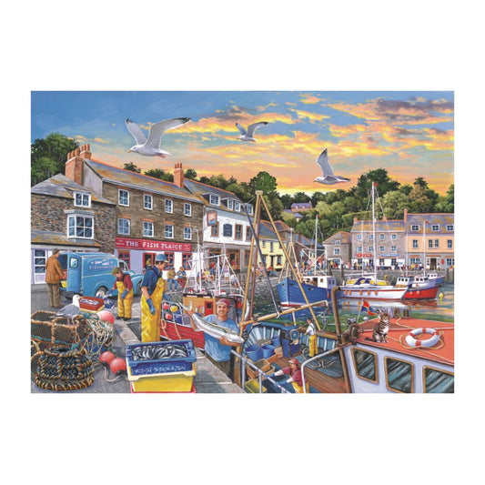 Catch of the Day 500 large piece jigsaw puzzle by House of Puzzles, alternate view