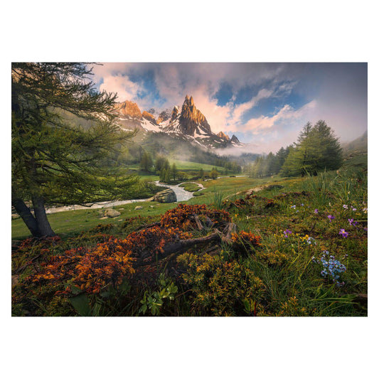Claree Valley, French Alps 1000 piece jigsaw puzzle by Ravensburger, alternate view