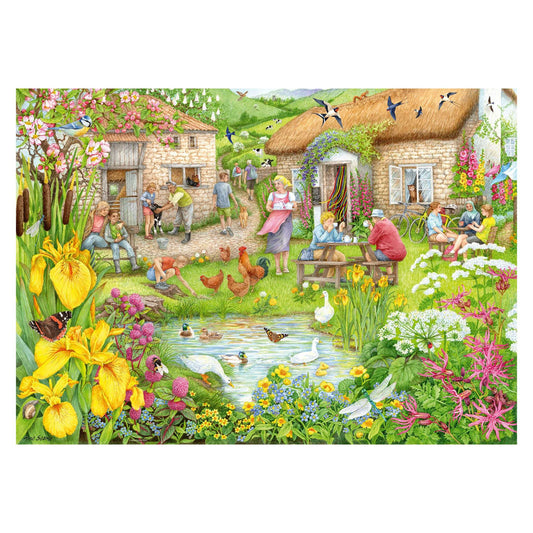 Cosy Cafe No. 3: Farm Cafe 1000 piece jigsaw puzzle by Ravensburger, alternate view