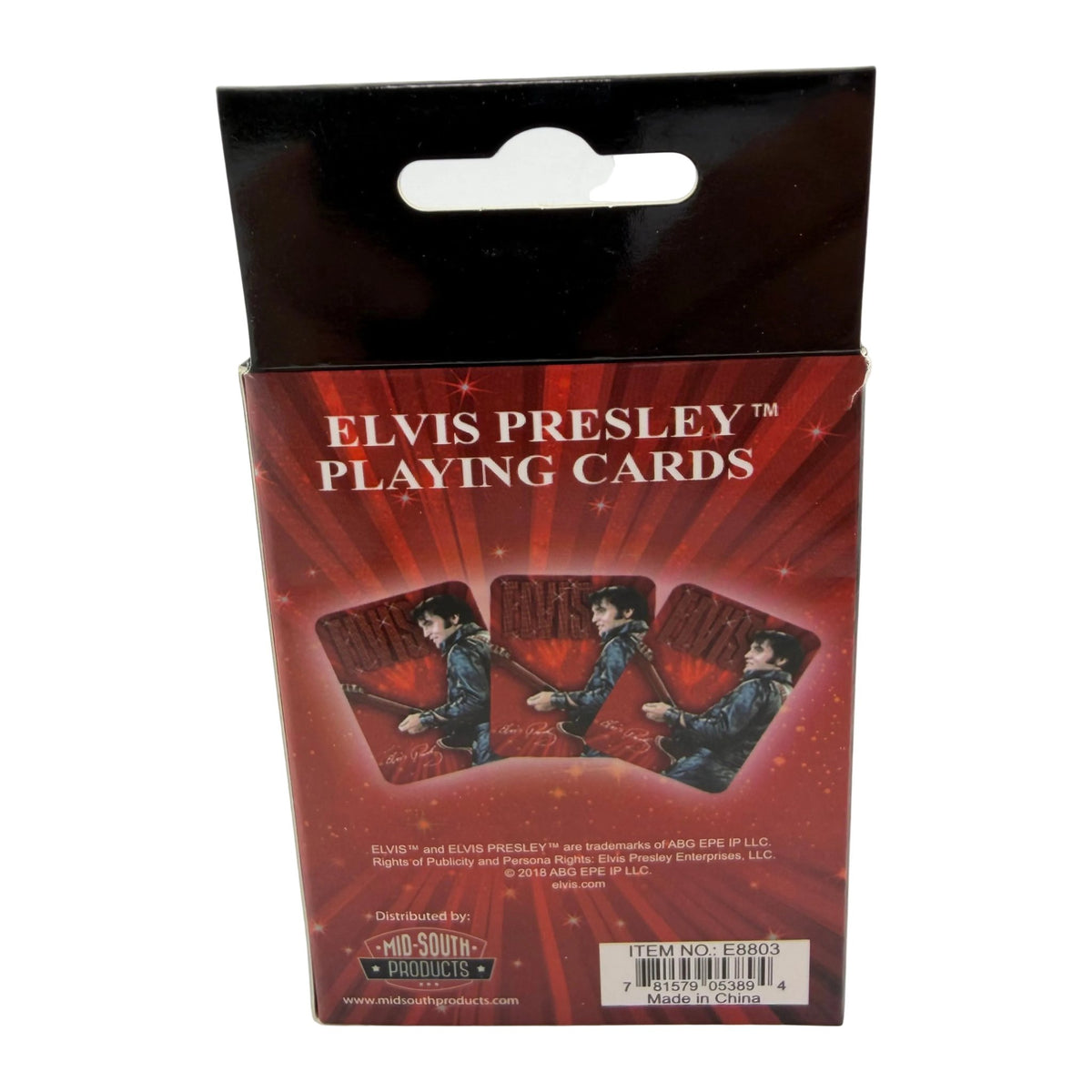 Elvis Presley Black Leather Playing Cards by Ocean Peak, alternate view