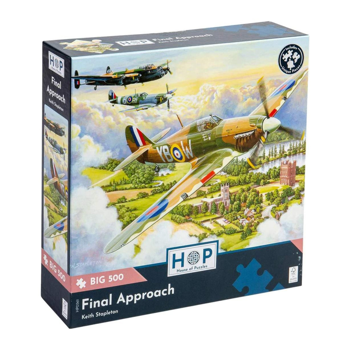 Final Approach 500 large piece jigsaw puzzle by House of Puzzles