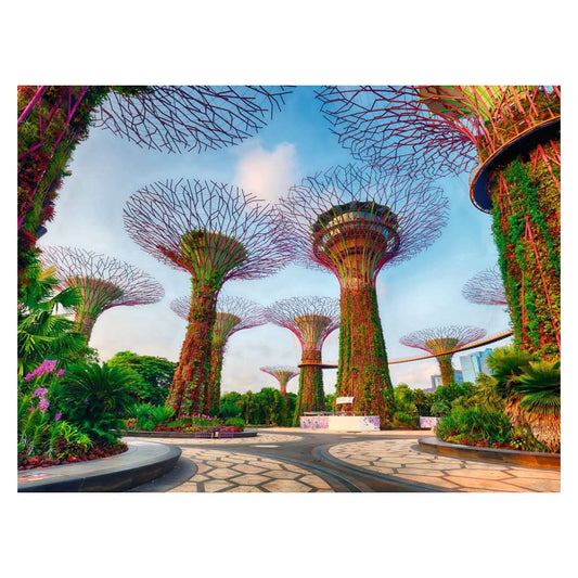 Gardens by the Bay, Singapore 1500 piece jigsaw puzzle by Ravensburger, alternate view