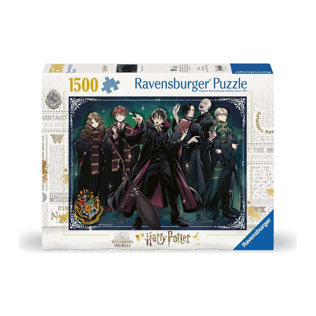 Harry Potter: Gryffindor vs Slytherin 1500 piece jigsaw puzzle by Ravensburger
