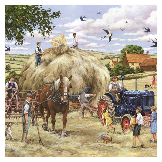 Making Hay 500 large piece jigsaw puzzle by House of Puzzles, alternate view