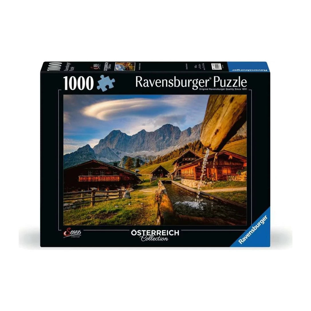 Neustattalm am Dachstein 1000 piece jigsaw puzzle by Ravensburger