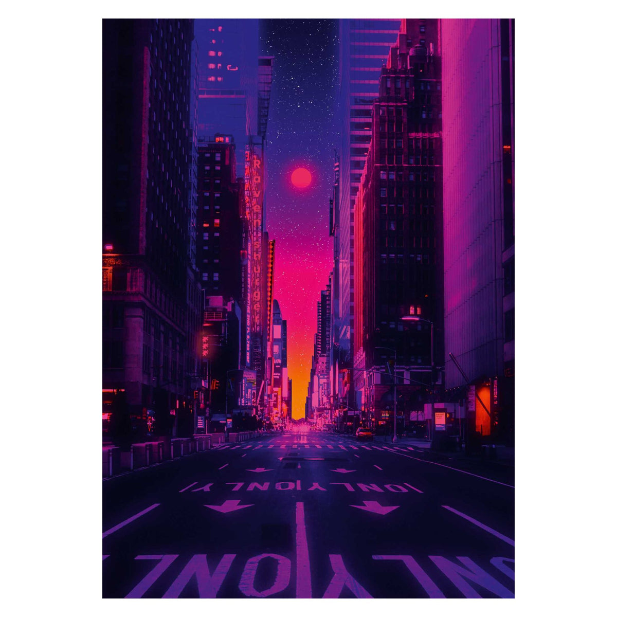 New York in Neon 1000 piece jigsaw puzzle by Ravensburger, alternate view