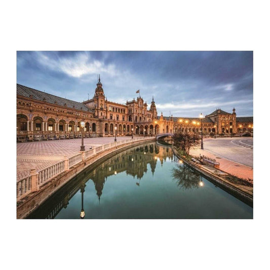 Plaza de España, Seville 1000 piece jigsaw puzzle by Ravensburger, alternate view