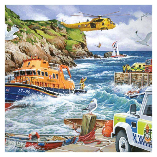 Rescue 1000 piece jigsaw puzzle by House of Puzzles, alternate view