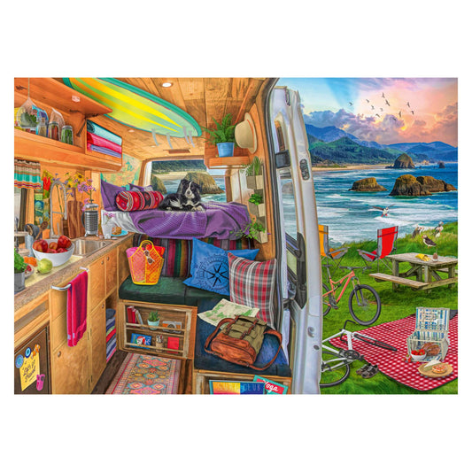 Rig Views 1000 piece jigsaw puzzle by Ravensburger, alternate view