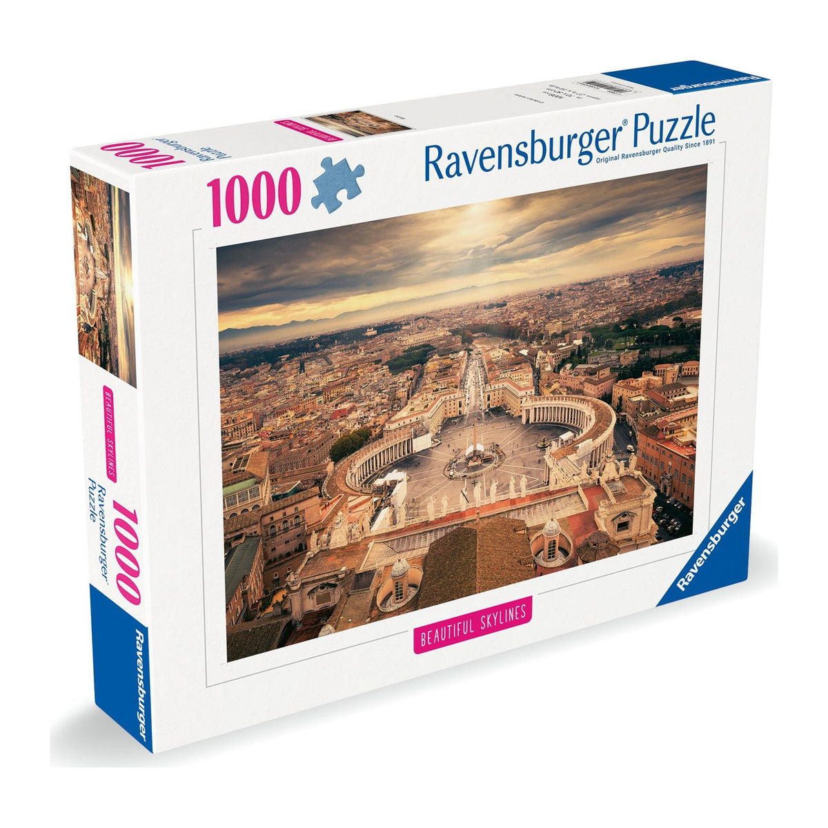 Rome 1000 piece jigsaw puzzle by Ravensburger, alternate view