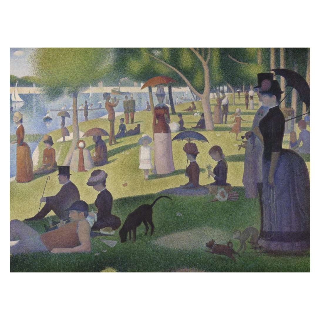 Georges Seurat: A Sunday Afternoon on La Grande Jatte 1500 piece jigsaw puzzle by Ravensburger, alternate view