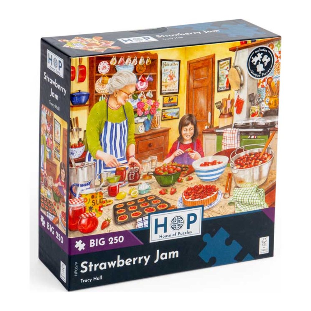 Strawberry Jam 250 large piece jigsaw puzzle by House of Puzzles
