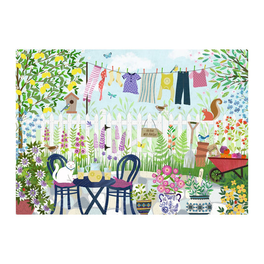 Summer Garden 1000 piece jigsaw puzzle by Ravensburger, alternate view