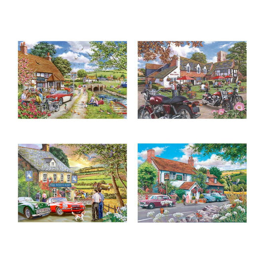 Tales from the Tavern 4 x 500 piece jigsaw puzzles by House of Puzzles, alternate view