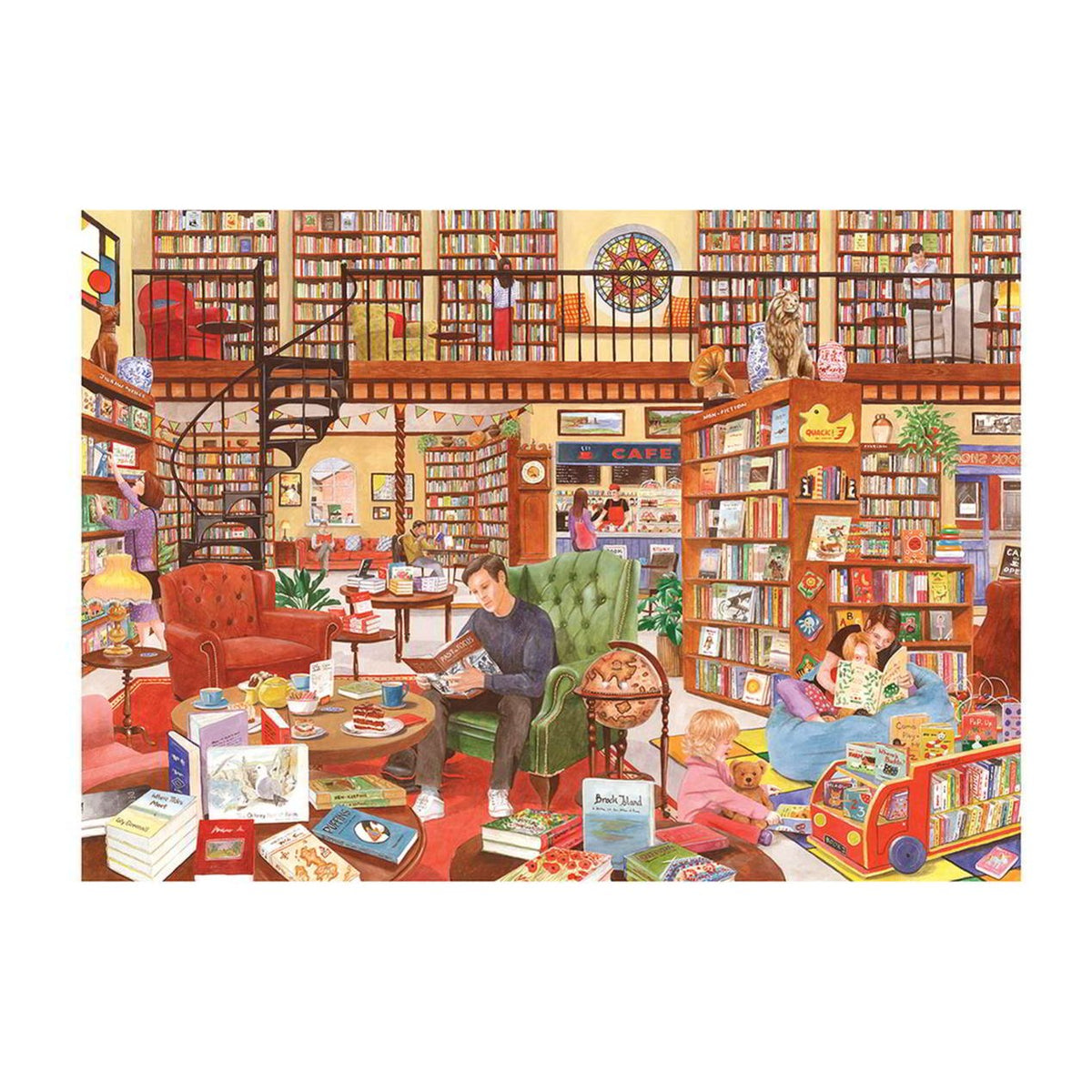 Tea and Tales 500 piece jigsaw puzzle by House of Puzzles, alternate view