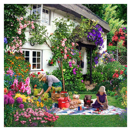 Teddy Bears Picnic 500 large piece jigsaw puzzle by House of Puzzles, alternate view