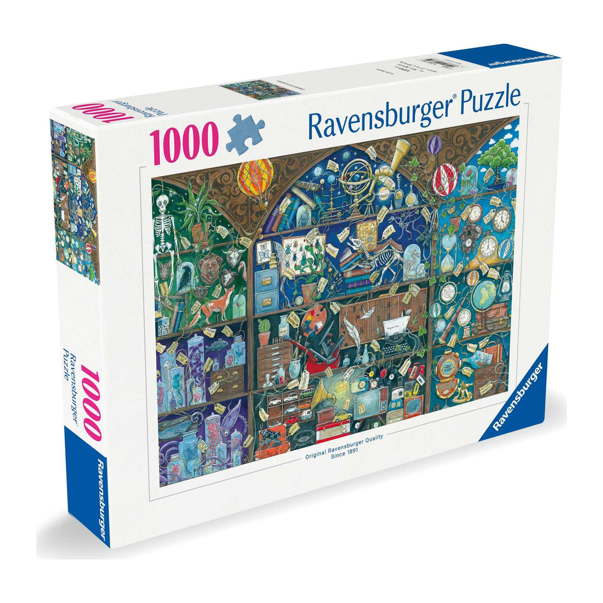 The Cabinet of Curiosities 1000 piece jigsaw puzzle by Ravensburger, alternate view