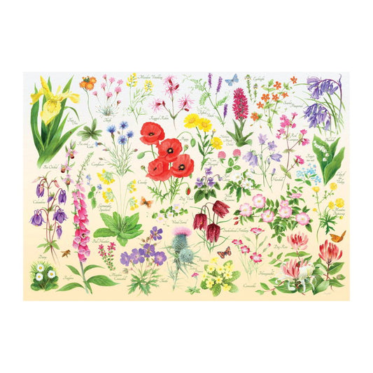 Wildflowers 1000 piece jigsaw puzzle by House of Puzzles, alternate view
