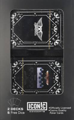 Aerosmith Playing Cards (2 decks) and 5 dice