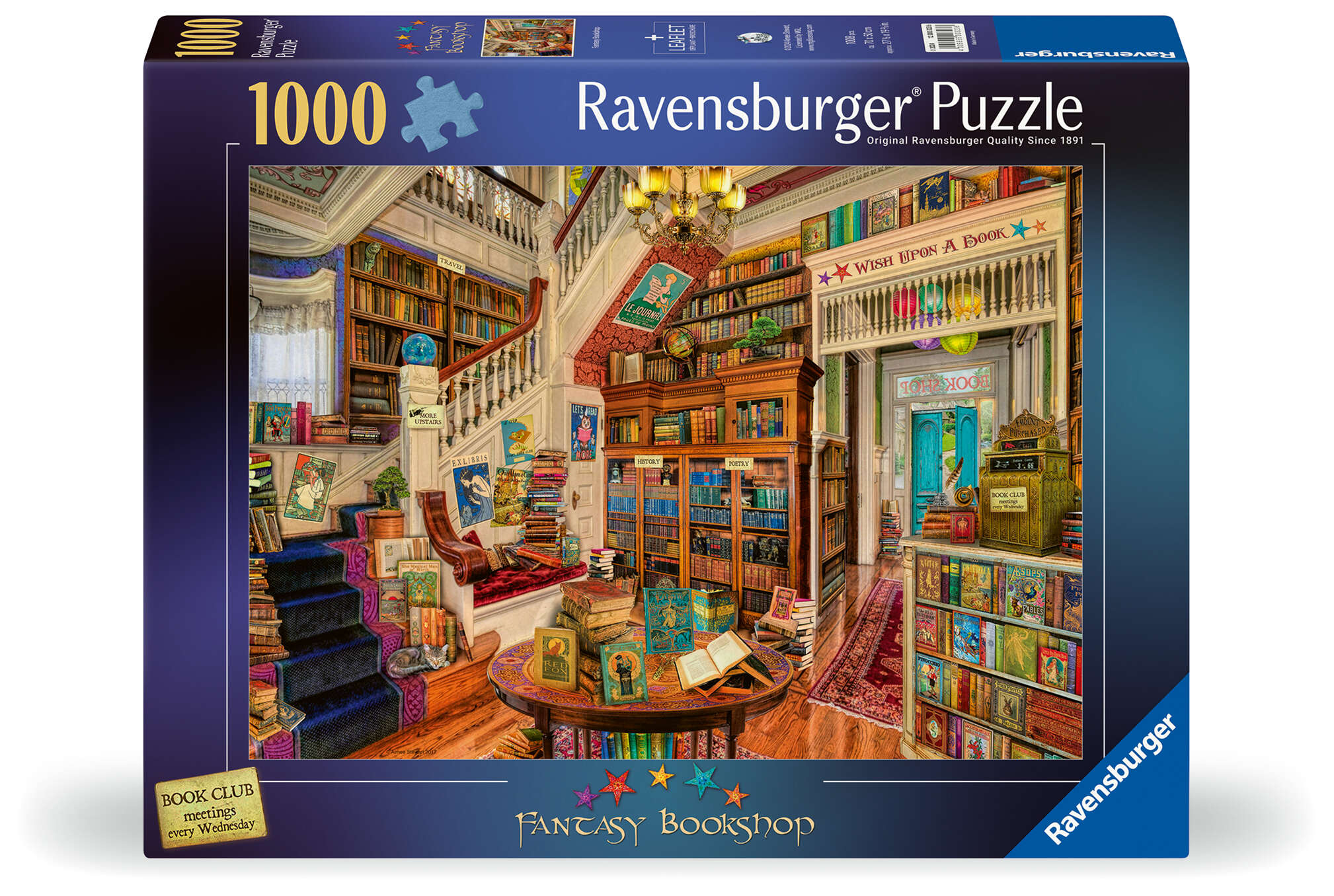 The Fantasy Bookshop - 1000 piece - Ravensburger