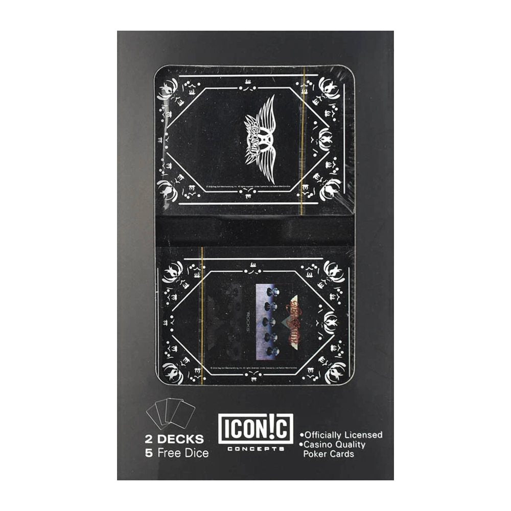 Aerosmith Playing Cards Twin Pack with 5 Dice by Ocean Peak, alternate view