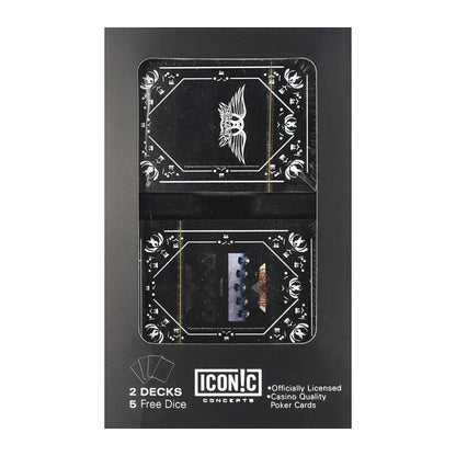 Aerosmith Playing Cards Twin Pack with 5 Dice by Ocean Peak, alternate view
