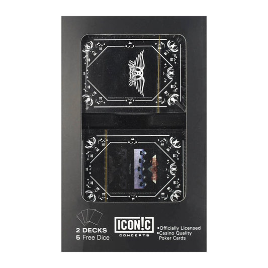 Aerosmith Playing Cards Twin Pack with 5 Dice by Ocean Peak, alternate view