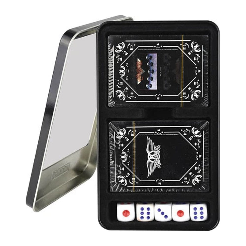 Aerosmith Playing Cards Twin Pack with 5 Dice by Ocean Peak