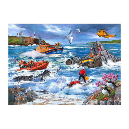 Against the Tide 1000 piece jigsaw puzzle by House of Puzzles, alternate view