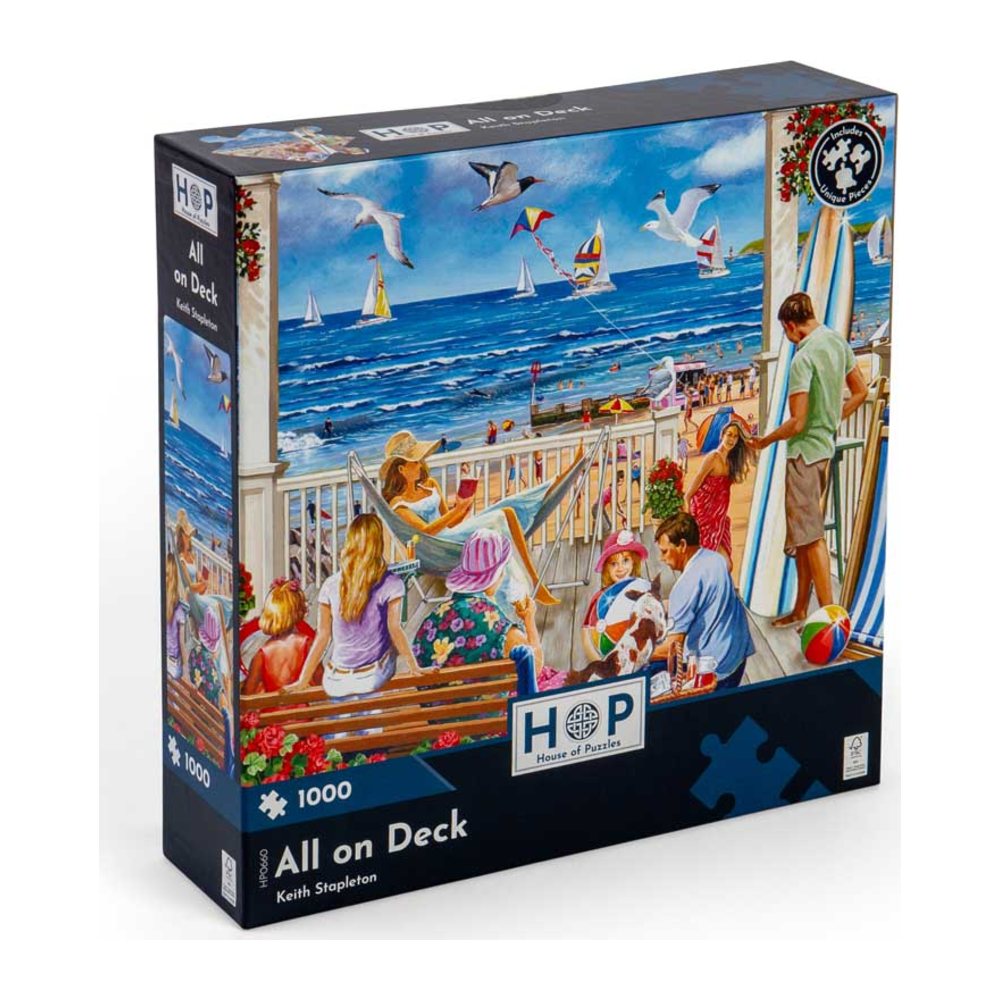 All On Deck 1000 piece jigsaw puzzle by House of Puzzles