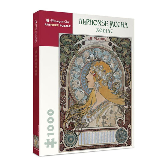 Alphonse Mucha: Zodiac 1000 piece jigsaw puzzle by Pomegranate
