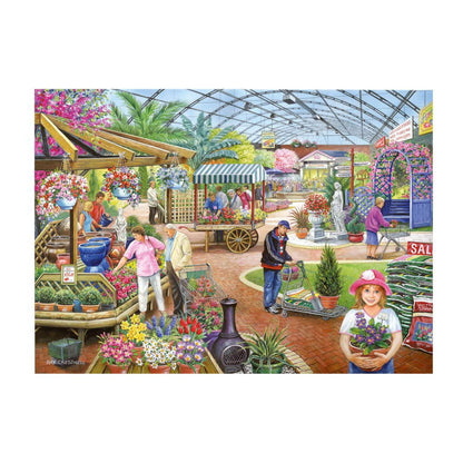 At the Garden Centre 500 piece jigsaw puzzle by House of Puzzles, alternate view