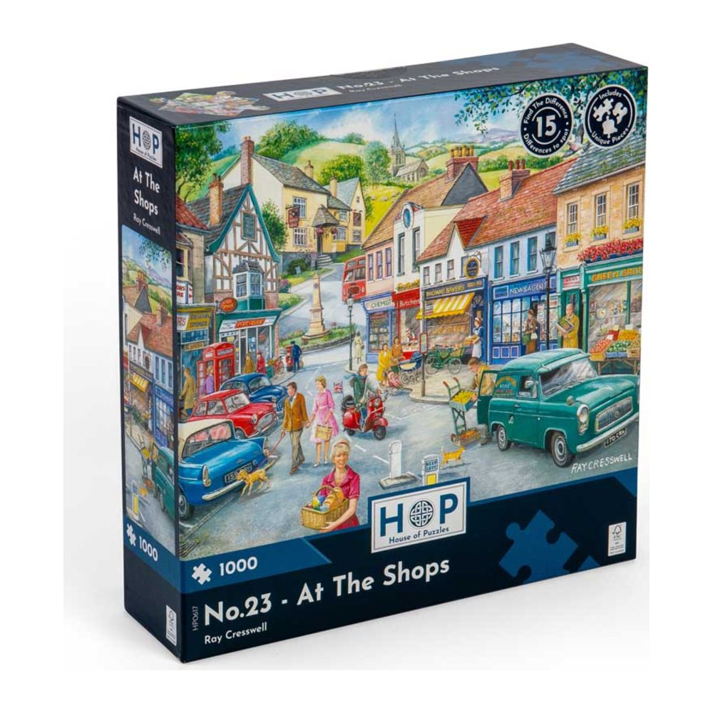 At the Shops 1000 piece jigsaw puzzle by House of Puzzles