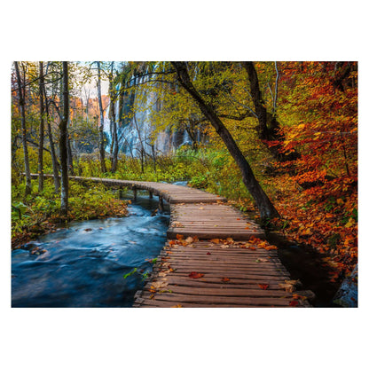 Autumnal Forest Path 1000 piece jigsaw puzzle by Ravensburger, alternate view