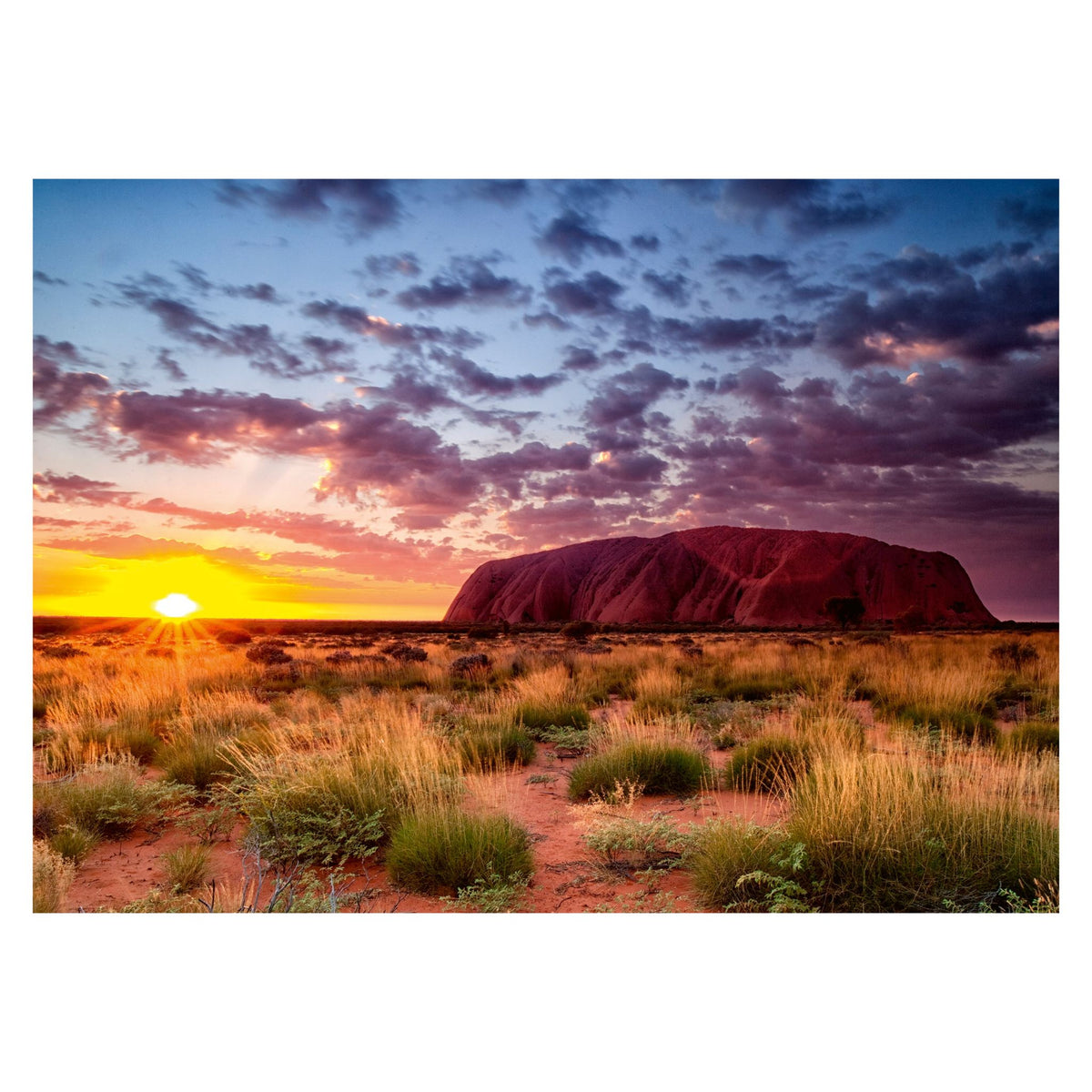 Uluru (Ayers Rock), Australia 1000 piece jigsaw puzzle by Ravensburger, alternate view