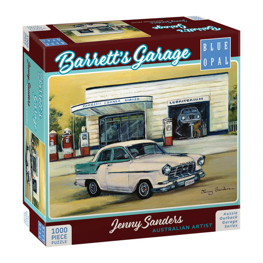 Barrett's Garage 1000 piece jigsaw puzzle by Blue Opal