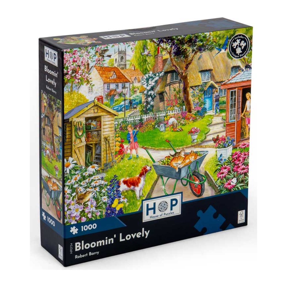 Bloomin' Lovely 1000 piece jigsaw puzzle by House of Puzzles