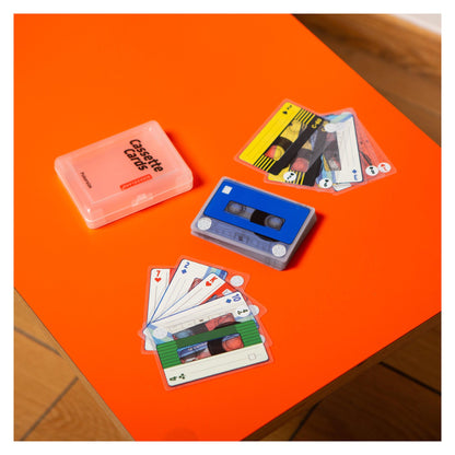Cassette Tape Playing Cards by Kikkerland, alternate view