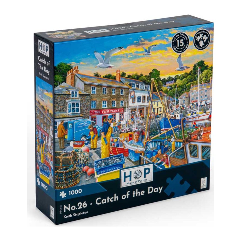 Catch of the Day 1000 piece jigsaw puzzle by House of Puzzles