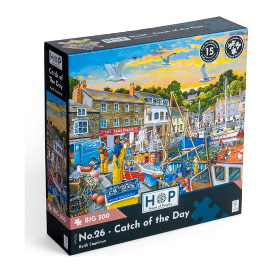 Catch of the Day 500 large piece jigsaw puzzle by House of Puzzles