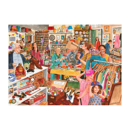 Charity Bargains 1000 piece jigsaw puzzle by House of Puzzles, alternate view