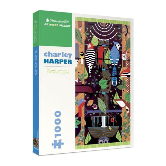 Charley Harper: Birducopia 1000 piece jigsaw puzzle by Pomegranate