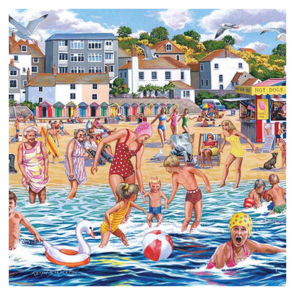 Chilly Dip 1000 piece jigsaw puzzle by House of Puzzles, alternate view