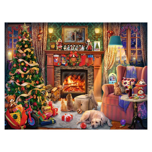 Christmas Eve 1500 piece jigsaw puzzle by Ravensburger, alternate view