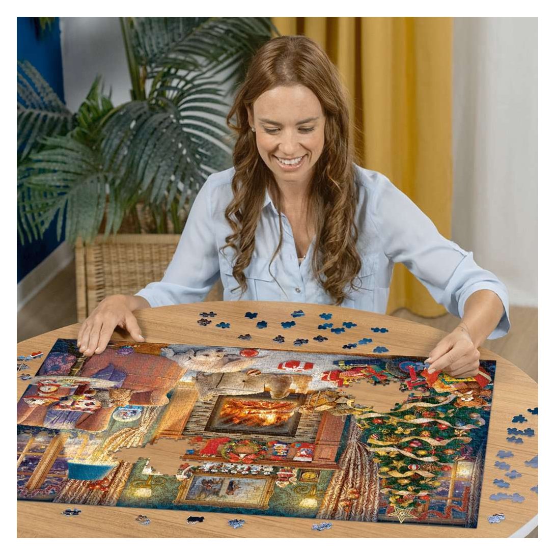Christmas Eve 1500 piece jigsaw puzzle by Ravensburger, alternate view