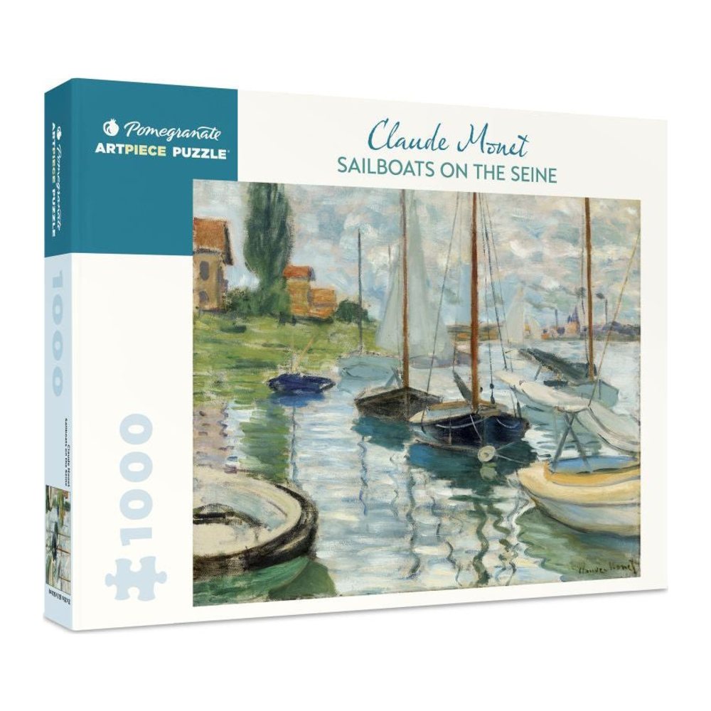 Claude Monet: Sailboats 1000 piece jigsaw puzzle by Pomegranate